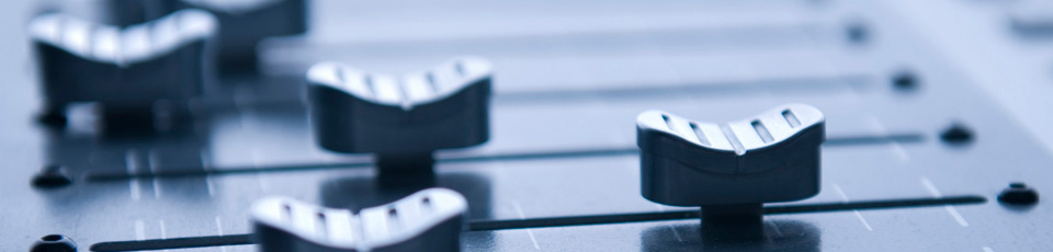 Sound faders sliders